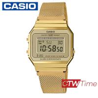 ราคา Casio Standard นาฬิกาข้อมือ สายสแตนเลส รุ่น A700WMG 9ADF สีทอง (2940460069)