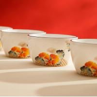 ราคา MODEMFASHION ชุดจานชามเซรามิค ลายดอกไม้ จานลายเซรามิคกระเบื้อง 1เซ็ต 10ชิ้น NO Z53 (20617140859)