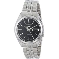 ราคา Seiko 5 Mens Stainless Steel Watch Black (19856351584)