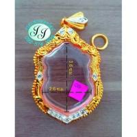 ราคา กรอบพระ ทองสูตร 8 เกรด A เสมา อัดกรอบพระ ใส่กรอบพระ ตลับพระ (17796133505)