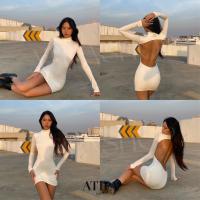 ราคา Atipashop CARINE DRESS เดรส เดรสสั้น เดรสแขนยาว ทรงคอเต่า เว้าหลัง (17502279155)
