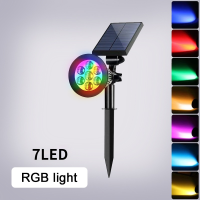 ราคา 47 LED Outdoor Solar Spotlights Solar Lawn Footpath Ground Lights IP65 Waterproof Garden Courtyard Lights Color Changing Lights (12127337550)