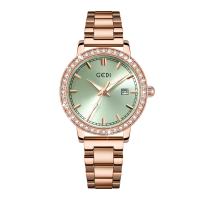 ราคา Gedi Light Luxury Stainless Steel Womens Watch Calendar Waterproof High Sense Watch Womens Quartz Watch Wholesale (21141340752)