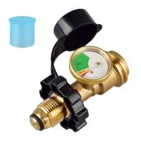 ราคา Universal Propane Tank Adapter with Gauge Converts QCC1 Type 1 Propane Tank Gauge Level Indicator for RV Campe Cylinder (20764218435)