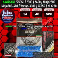 ราคา ชุดสเตอร์ หน้า หลัง โซ่X Ring Z250SL Z300 Z400 Ninja250R Ninja300400 Versys X300 แท้ล้าน (9518659734)