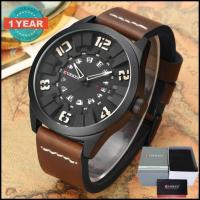 ราคา Curren นาฬิกาข้อมือผู้ชาย แท้ 100 หน้าปัดใหญ่สปอร์ต 3DSurface มีวันที่แสดง สายหนัง รุ่น C8258 Brown Black พร้อมกล่องนาฬิกา CURREN Clearance Sale ราคาลดสุดๆ (1476722603)