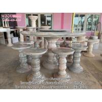 ราคา สุดคุ้ม ส่งฟรี โต๊ะกินข้าวหินอ่อนแบบกลม 130ซม เก้าอี้หินอ่อน6 8ตัว จานหมุน หินอ่อนสีเทา หินแท้100 (20069278782)