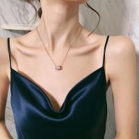 ราคา สร้อยคอสไตล์เกาหลีญี่ปุ่นสำหรับผู้หญิงหรูหราเบาดีไซน์เฉพาะช่วงกระดูกไหปลาร้าจี้พวงกุญแจประดับเพชรเม็ดเดี่ยวแบบสาวๆ (19955733901)