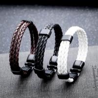 ราคา HZPวินเทจหนังสร้อยข้อมือและกำไลสำหรับผู้ชายหลายเสน่ห์สายรัดข้อมือสร้อยข้อมือเชือกถักแฟชั่นเครื่องประดับชาย (3060534298)
