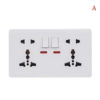 ราคา UNI Hot Sale Wall Power Socket Universal 5 Hole 2 1A Dual USB Charger Port Socket (10896026161)