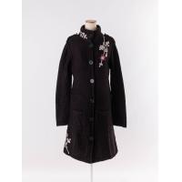 ราคา Sinequanone เสื้อคลุมตัวยาว ผ้าไหมพรมสีดำถักหนา มีช่องกระเป๋าสอดได้ มีขุยผ้าเล็กน้อยที่ชายเสื้อ Preloved (20690236383)