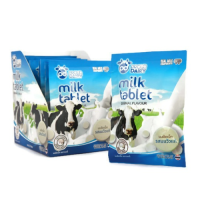 ราคา นมอัดเม็ด นม นมโคแท้ แคลเซียมสูง มี 4 รส รสช็อกโกแลต รสสตอเบอร์รี่ รสนม รสทุเรียน ตรา Proud Dairy ขนาด 25 กรัม 20 เม็ด แบ่งขาย 1 ห่อ (18021782671)