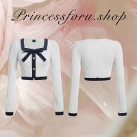 ราคา เสื้อครอปแขนยาว สีขาว แต่งโบว์ แฟชั่นเวียดนาม (20992739581)