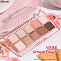 ราคา HF632 SIVANNA MILK TOFFEE 10 COLORS EYESHADOW PALETTE (21341479424)