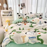 ราคา 4IN ชุดผ้านวมคลุมเตียงลายการ์ตูนกระต่ายแพนด้า1ชุดเครื่องนอนชุดผ้าปูที่นอนชุดปลอกหมอนผ้านวมสำหรับคลุมเตียงเดี่ยวควีนไซส์ (20629049453)