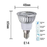 ราคา หลอดไฟฮาโลเจน50W สีขาวอบอุ่นอบอุ่นเย็น E14 E27สปอตไลท์ไฟ LED 5W E12 220V 12V 24V 36องศา (19245731546)