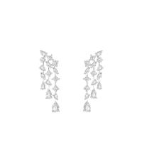 ราคา Merii ต่างหูระย้าเงินแท้ 925 ชุบโรเดียม ประดับเพชร CZ รูปทรงหยดน้ำ 3 แถว ต่างหูฝังเพชรCZ Star Light 221E0247 01 (10873582198)