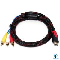 ราคา Hot Sale อะแดปเตอร์สายถัก3RCA เป็น HDMIตัวแปลงสายแบบถักทดสอบความละเอียด3RCA เป็น HDMIคืนได้ภายใน7วัน (13820368572)