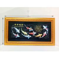ราคา ภาพมงคล กรอบมงคล ปลาคาร์ฟจีนพื้นดำ ขนาดใหญ่กว้าง 34 ซ ม ยาว 62 ซ ม พร้อมกรอบไม้โพลีสีทอง กรอบรูปมงคล ปลาคาร์ฟจีนพื้นดำ (10313137482)