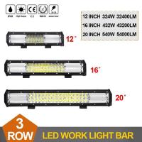 ราคา สปอร์ตไลท์ led 12v รถยนต์ หลอดไฟ สปอร์ตไลท์ led รถยนต์ 540 W 20 Cree Chips ไฟ Led Light Bar 12V 24V สําหรับติดรถออฟโรด (12640203451)