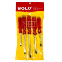 ราคา SOLO ชุดไขควงด้ามทะลุ No 005G ชุดไขควงด้ามแดงใส รุ่น 005N ไขควงปากแบน ไขควงปากแฉก 5ตัว ชุด ไขควง หัวแม่เหล็ก ไขควงด้ามแดง ไขควงชุด ไขควงตอก (18423817421)