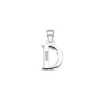 ราคา Silver thai Jewelry จี้เงินแท้ตัวอักษร D ประดับเพชร cz Genuine silver letter D pendant decorated with cz diamonds (20627496611)