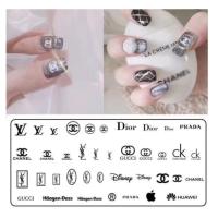 ราคา แผ่นปั๊มลายเล็บ แผ่นปั้มหรือเพลทปั้มเล็บ กุชชี่ แชนแนล หลุยส์ แบรนด์ต่างๆลายเล็บสวยๆด้วยตัวเองได้ง่ายๆ ต้องใช้กับสีปั๊มลายโดยเฉพาะ (13202418155)