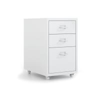 ราคา Aomshop SMITH ตู้ลิ้นชักเหล็ก 3 ชั้นขนาด 28x41x48ซม สีขาว (18164026206)