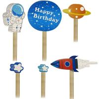 ราคา CUTE DIY วันเกิด เด็ก เด็ก นักบินอวกาศ ธีมยานอวกาศ นอกโลก ดาวเคราะห์ ธงเค้ก ท็อปเปอร์คัพเค้ก ตกแต่งเค้ก อุปกรณ์ปาร์ตี้ (21063882478)