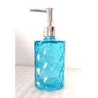 ราคา ขวดปั้มแก้วลายเพชร 330 ml หัวปั้มสีเงินทอง (18947129549)