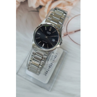 ราคา Casio รุ่น LTP 1183A 1A นาฬิกาข้อมือผู้หญิง สายสแตนเลสสีเงิน หน้าปัด สีดำ ของแท้ 100 รับประกันศูนย์ CMG 1 ปีเต็ม (18208827579)