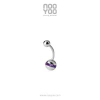 ราคา NooYoo จิวสะดือสำหรับผิวแพ้ง่าย Crystal Orbit Ball (4194270808)