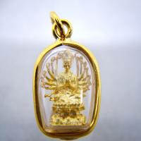 ราคา ใหม่ มาแรง ตรงปก ส่งไว เชิญบูชา จี้พระโพธิสัตว์กวนอิมพันกร สีทอง เลี่ยมกรอบทองผ่าหวาย เมตตามหานิยม By ONTIME24 (2070639000)