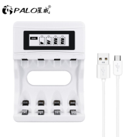 ราคา Plao สมาร์ท 4 ช่องชาร์จแบตเตอรี่เครื่องชาร์จแบตเตอรี่ 1 2V AA AAA NiCd NiMH เครื่องมือชาร์จจอแสดงผล LCD (18317825311)