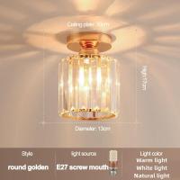 ราคา HSCTEK โคมไฟคริสตัล โคมไฟติดเพดาน โคมไฟระย้า โคมไฟเพดาน ไฟทางเดิน โคมไฟเพดานสวยๆ ไฟเพดานบ้าน led crystal ceiling light (19869511937)