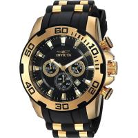 ราคา Invicta Mens Pro Diver Stainless Steel Quartz Watch with Silicone Strap Black 25 Model 22340 (19537529695)