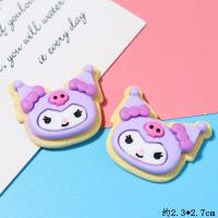 ราคา CuteDeco Cute Cartoon Kuromi 6 Types Purple Kukumi Large Patch small Patch For Big eared Do Charm Button Deco Cute Jibbitz Croc Shoes Diy Charm Resin Material For DIY (18421932063)