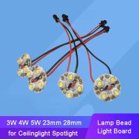 ราคา หลอดไฟความสว่างสูง LED 3W 4W 5W โคมไฟสีขาวนวลแหล่งไฟกลมบอร์ดหลอดไฟลูกปัด2ชิ้น (16128019808)