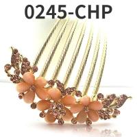 ราคา Korean Version Hair Fork Crystal Cat Eye Seven tooth Hair Comb Insert Comb Head Flower Plate Hairpin Hair Accessories (13894056839)