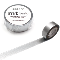 ราคา mt masking tape silver MT01P533 เทปตกแต่งวาชิ สีเงินวาว แบรนด์ KAMOI mt masking tape ประเทศญี่ปุ่น (17972344999)