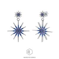 ราคา Maison de Jewels Grand Gemini Star Earring ต่างหูเงิน โรสโกลด์ ต่างหูดาว อินเทรนด์ ดีไซน์ (8486290855)