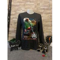 ราคา เสื้อยืดสีพื้นแขนยาวสกรีนลายหน้าหลัง สไตล์วินเทจ เสื้่อยืดสกรีนลายหน้าหลัง วินเทจ 90s (14983754840)