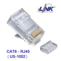 ราคา หัวแลน CAT6 RJ45 10 Pack MODULAR PLUG ตัวผู้ ยี่ห้อ LINK US 1002 (16407884977)