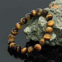 ราคา หินไทเกอร์อาย พลอยตาเสือ ขนาด 10 มิล Tiger Eye กำไลหินแท้ หินสี กำไล หิน หินสีน้ำตาล by ออมทอง (1039588347)