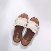 ราคา รองเท้าเเตะ Dolly ทรงระบาย มี 3 สี สไตล์เกาหลี ใส่ได้ทุกโอกาส (17717522985)