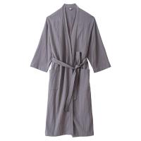ราคา Lu close type the spring and autumn period and the thin cotton bathrobe with breathable pure color linen men and women lovers adult bathrobe home stay facility custom (15672744164)