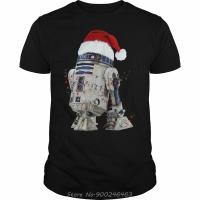 ราคา Fashion Star R2D2 Christmas Led Light Wars T Shirt Merry Christmas Black 100 Cotton T shirt Funny Men Tshirt Oversized Tees (20741042754)