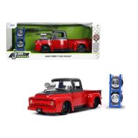 ราคา Jada 34026 1 24 Scale Diecast 1956 Ford F 100 Pickup Truck with Flames with Extra Wheels Just Trucks Series (16415435389)