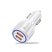 ราคา ที่ชาร์จในรถCar Charger Fast Charging adapter USB QC3 0 3 1A 2USBหัวชาร์จ หัวชาร์จมือถือ อแดปเตอร์ชาร์จไฟ ชาร์จได้2พอร์ D67 (20767693884)