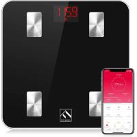 ราคา FITINDEX Smart Body Fat Scale Digital BMI Weight Wireless Scale Body Composition Monitor with Smartphone App for Body Weight Body Fat Muscle Mass 396lbs Black (16197250170)